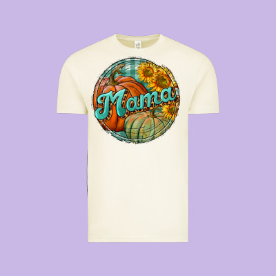 Pumpkin Mama With Background Vintage Tee Designed By Bundleandbundleshop