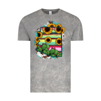 Cloud Rock Arizona Map Sunflower Cactus Serape Vintage Tee - RanaPortraitStore