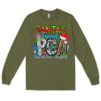 Army Green Santas Favorite PCA Patient Care Assistant Long Sleeve Tee - CowhideDigitalArt