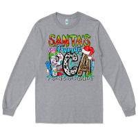 Heather Grey Santas Favorite PCA Patient Care Assistant Long Sleeve Tee - CowhideDigitalArt