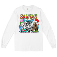 White Santas Favorite PCA Patient Care Assistant Long Sleeve Tee - CowhideDigitalArt
