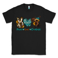 Black peace love cowboys Classic Tee - OliviaCreatesArt