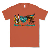 Copper peace love cowboys Classic Tee - OliviaCreatesArt