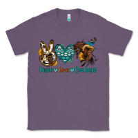 Lavender peace love cowboys Classic Tee - OliviaCreatesArt