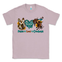 Lilac peace love cowboys Classic Tee - OliviaCreatesArt