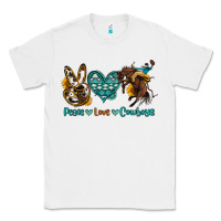 White peace love cowboys Classic Tee - OliviaCreatesArt