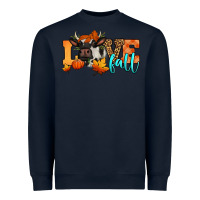 Navy love fall holstein cow Heavyweight Sweatshirt - Jasminsmagicworld