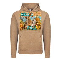 Vintage Coffee Hello Fall Rabbit Vintage Hoodie - LillyAllenDesigns