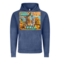 Vintage Denim Hello Fall Rabbit Vintage Hoodie - LillyAllenDesigns