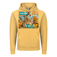 Vintage Mustard Hello Fall Rabbit Vintage Hoodie - LillyAllenDesigns