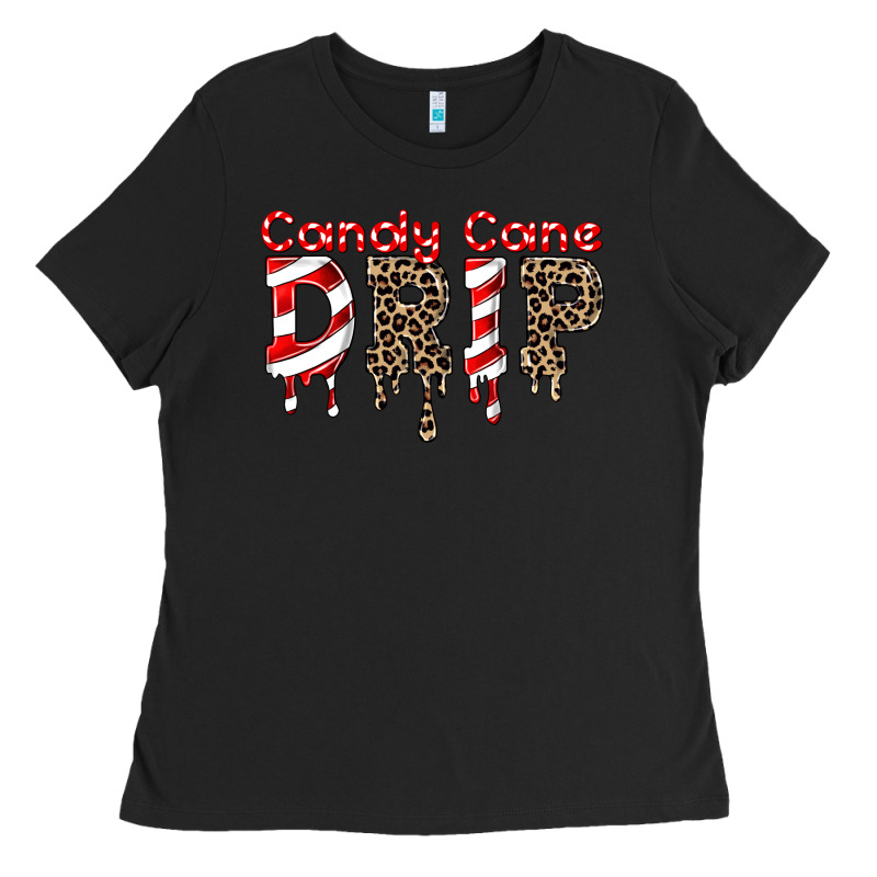 Candy Cane Drip Ladies Tee by FaDigitalArtStudio | Teevron