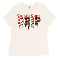 Bone candy cane drip Ladies Tee - FaDigitalArtStudio