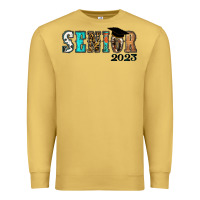 Antique Gold Western senior 2023 Premium Sweatshirt - RanaPortraitStore