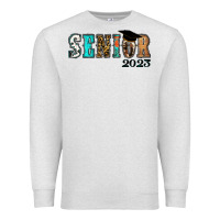 Oatmeal Heather Western senior 2023 Premium Sweatshirt - RanaPortraitStore