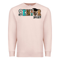 Pale Pink Western senior 2023 Premium Sweatshirt - RanaPortraitStore