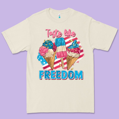Taste Like Freedom 4th Of July Premium Tee Designed By Fadigitalartstudio