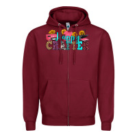 Burgundy happy crafter Zipper Hoodie - RanaPortraitStore