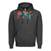 Charcoal Heather happy crafter Zipper Hoodie - RanaPortraitStore