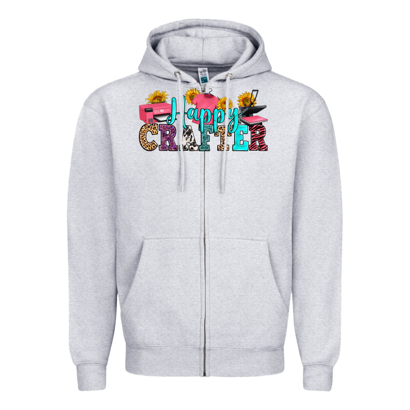 Happy Crafter Zipper Hoodie by RanaPortraitStore | Teevron
