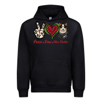 Black Peace Love Blue Heeler Urban Hoodie - Jasminsmagicworld