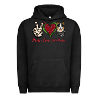 Pigment Black Peace Love Blue Heeler Urban Hoodie - Jasminsmagicworld