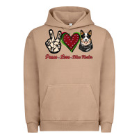 Pigment Burro Peace Love Blue Heeler Urban Hoodie - Jasminsmagicworld