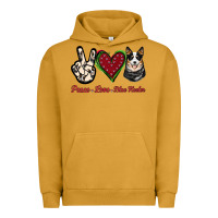 Pigment Peanut Butter Peace Love Blue Heeler Urban Hoodie - Jasminsmagicworld
