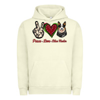 Pigment Pistachio Peace Love Blue Heeler Urban Hoodie - Jasminsmagicworld