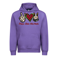 Tulip Peace Love Blue Heeler Urban Hoodie - Jasminsmagicworld