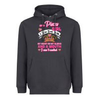 Smoke As A Pisces Girl I Was Born With My Heart On My Sleeve And A Mouth Heavyweight Hoodie - Jasminsmagicworld