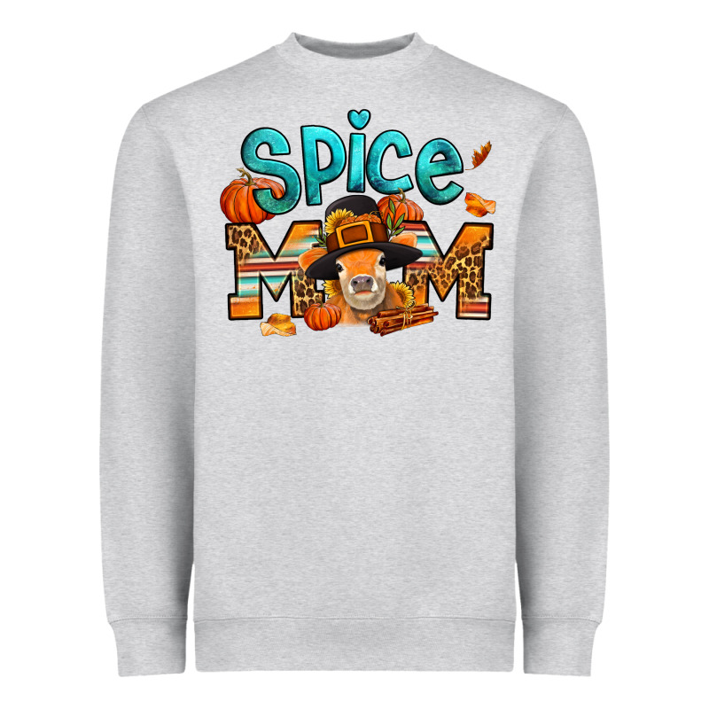 Thanksgiving Spice Mom Pilgrim Cow Heavyweight Sweatshirt by Jasminsmagicworld | Teevron