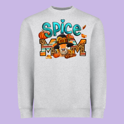Thanksgiving Spice Mom Pilgrim Cow Heavyweight Sweatshirt Designed By Jasminsmagicworld