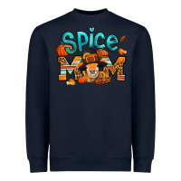 Navy thanksgiving spice mom pilgrim cow Heavyweight Sweatshirt - Jasminsmagicworld