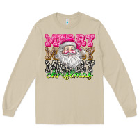 Mushroom merry merry merry christmas Long Sleeve Tee - CowhideDigitalArt