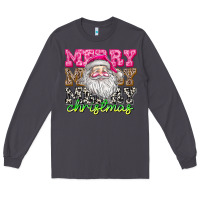 Smoke merry merry merry christmas Long Sleeve Tee - CowhideDigitalArt