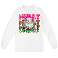 White merry merry merry christmas Long Sleeve Tee - CowhideDigitalArt