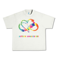 Pistachio Love Needs No Words Heart Puzzle Autism Urban Heavy Tee - CowhideDigitalArt