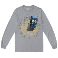 Heather Grey watch the time Long Sleeve Tee - artisFamous