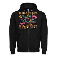 Black mama by day craft queen by night Zipper Hoodie - RanaPortraitStore