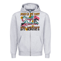 Heather Grey mama by day craft queen by night Zipper Hoodie - RanaPortraitStore