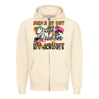 Sandshell mama by day craft queen by night Zipper Hoodie - RanaPortraitStore