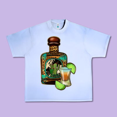Tequila Bottle Urban Heavy Tee Designed By Jasminsmagicworld