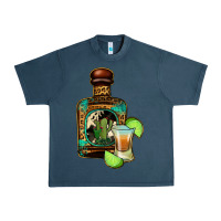 Midnight Navy tequila bottle Urban Heavy Tee - Jasminsmagicworld