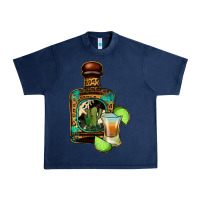 Navy tequila bottle Urban Heavy Tee - Jasminsmagicworld