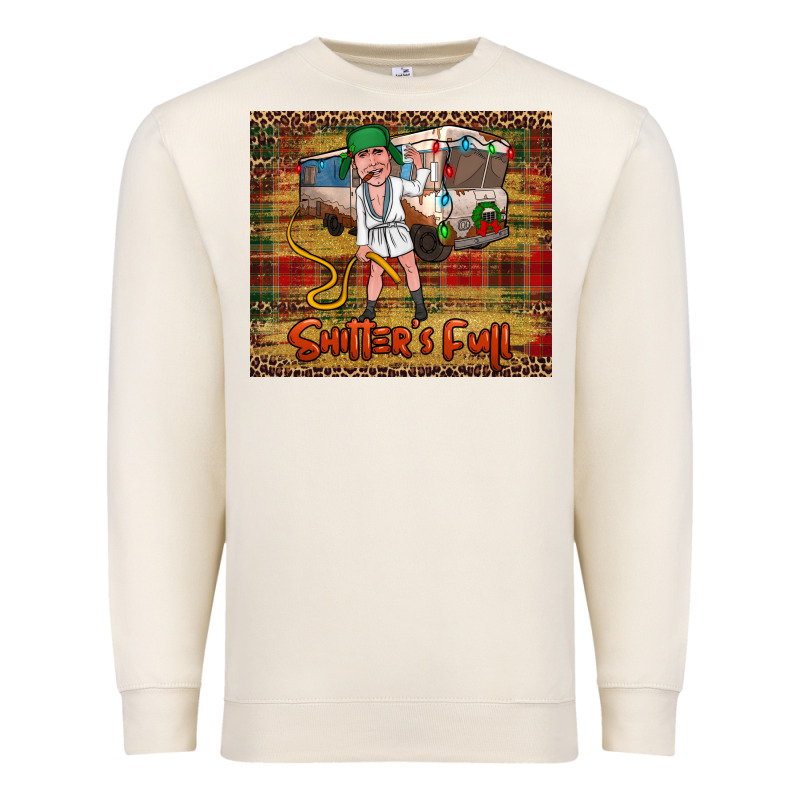 Shitters Full Merry Christmas Premium Sweatshirt by Jasminsmagicworld | Teevron