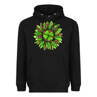 Black lucky leopard st patricks sunflower Heavyweight Hoodie - Jasminsmagicworld