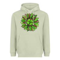 Matcha lucky leopard st patricks sunflower Heavyweight Hoodie - Jasminsmagicworld