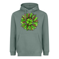 Sage lucky leopard st patricks sunflower Heavyweight Hoodie - Jasminsmagicworld