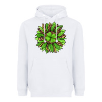 White lucky leopard st patricks sunflower Heavyweight Hoodie - Jasminsmagicworld