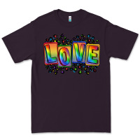 Plum Love pride Premium Tee - FaDigitalArtStudio